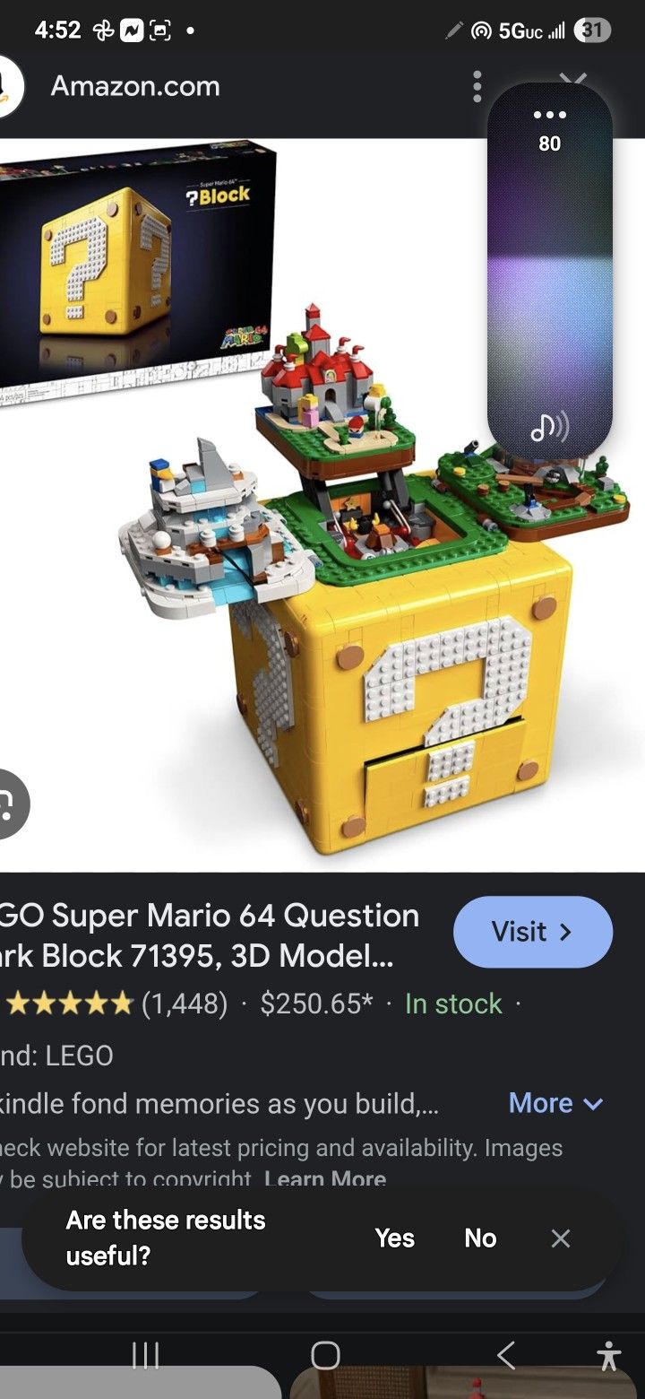 Lego Set 71395 Super Mario 64 Question Mark Block