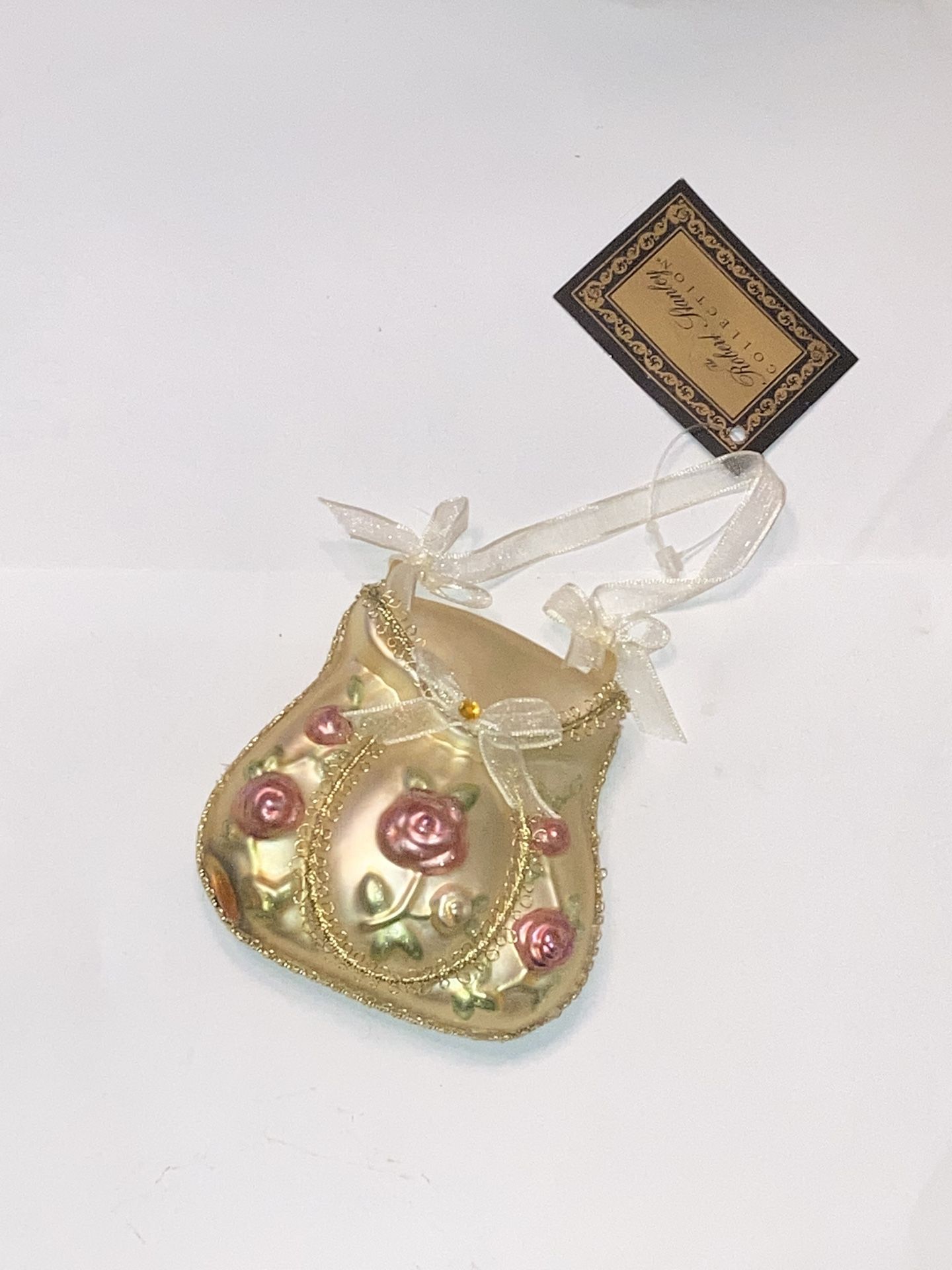 NEW Robert Stanley Blown Glass Handbag Ornament 