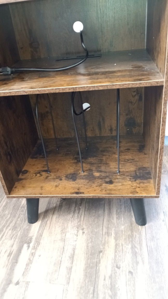 Open Slotted Display Cabinet Storage