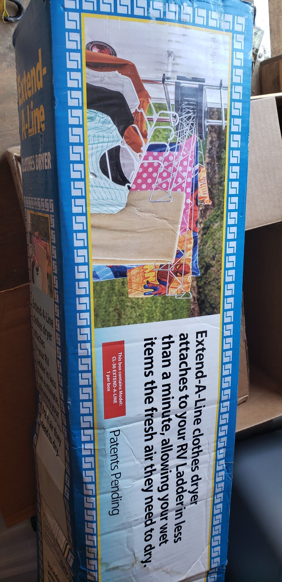 New RV extend-a-line clothes dryer