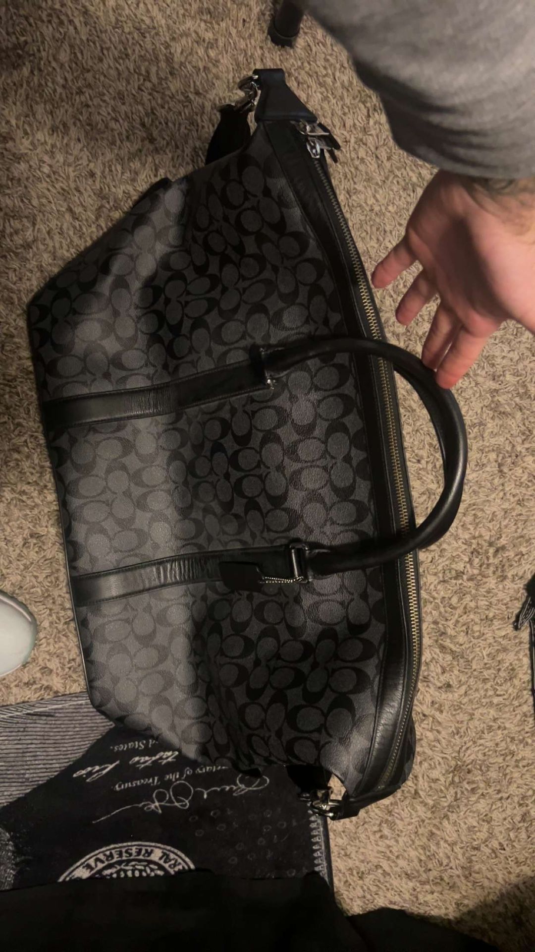 COACH MENS DUFFEL BAG