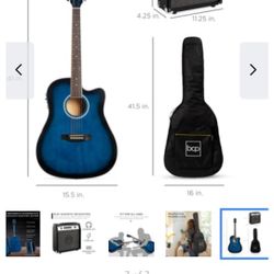 BCP Acoustic Electric Guitar 