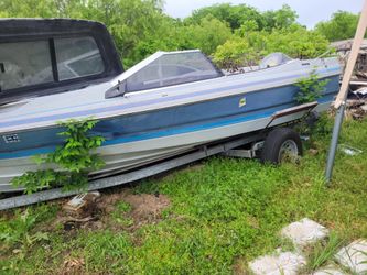 galvanize boat trailer with old boat