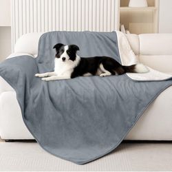 Waterproof Dog Bed Blanket Grey 50x60 Inches 