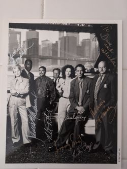 NYPD Blue Cast Signed 8x10 Photo 1997 -OBO