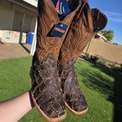 Durango Premium Exotic Pirarucu Cowboy Boots