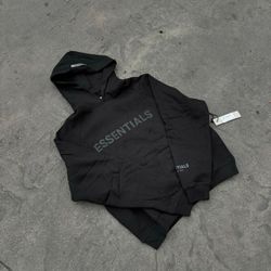 Black Essentials Hoodie  All Sizes 