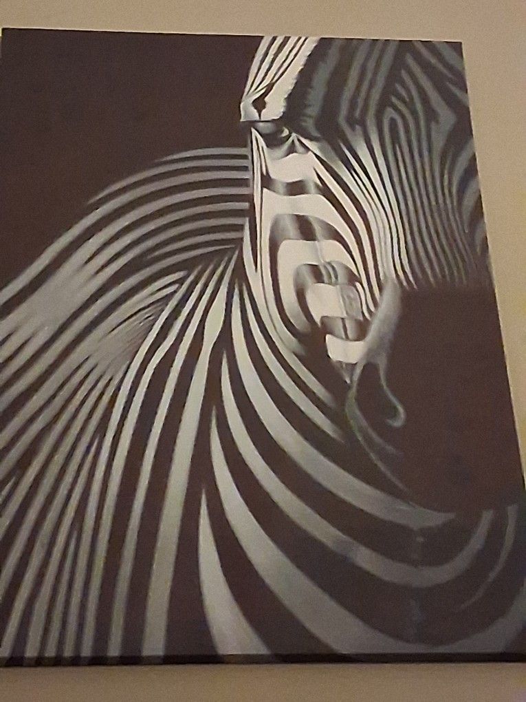 Large Zebra Painting
