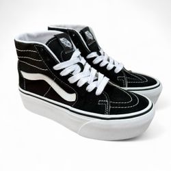 Vans womens suede Sk8-Hi Tapered Platform Shoes