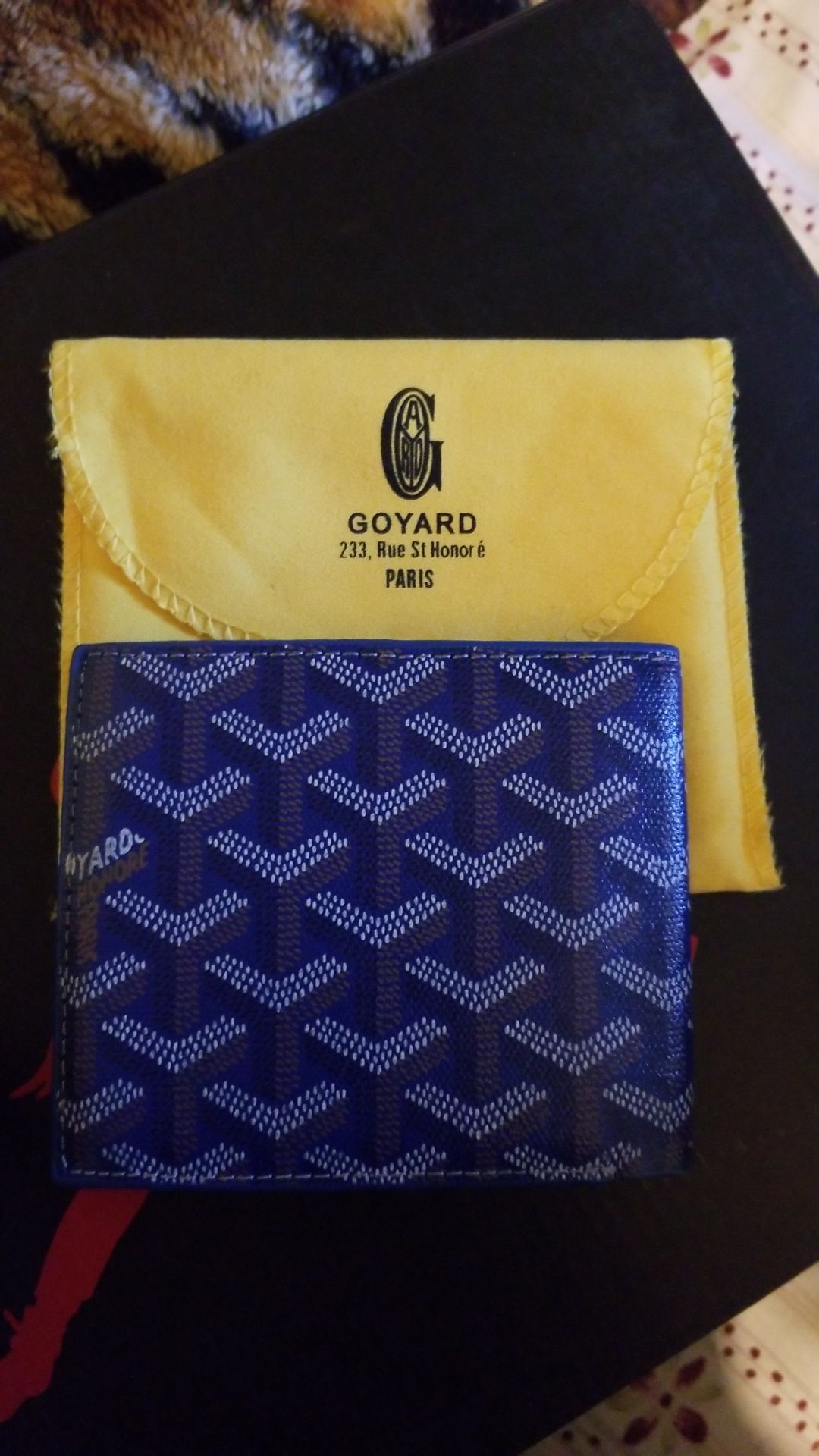 Goyard Wallet Navy blue Cloth ref.414696 - Joli Closet