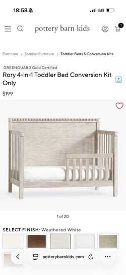 Pottery barn Rory toddler conversion kit