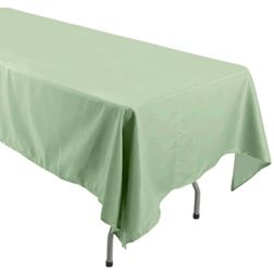Sage Green Polyester Rectangular Tablecloth I gave 5 new