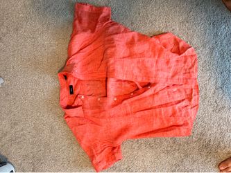 Theory short sleeve button up Large