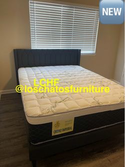 New Queen size bed frame with mattress