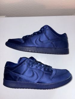 Nike Blue Satin SB Dunk Low NBA Size 13