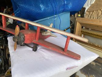 Large Wooden Airplane