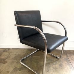 Leather Chrome Chair
