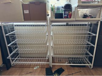 4 drawer metal organizers