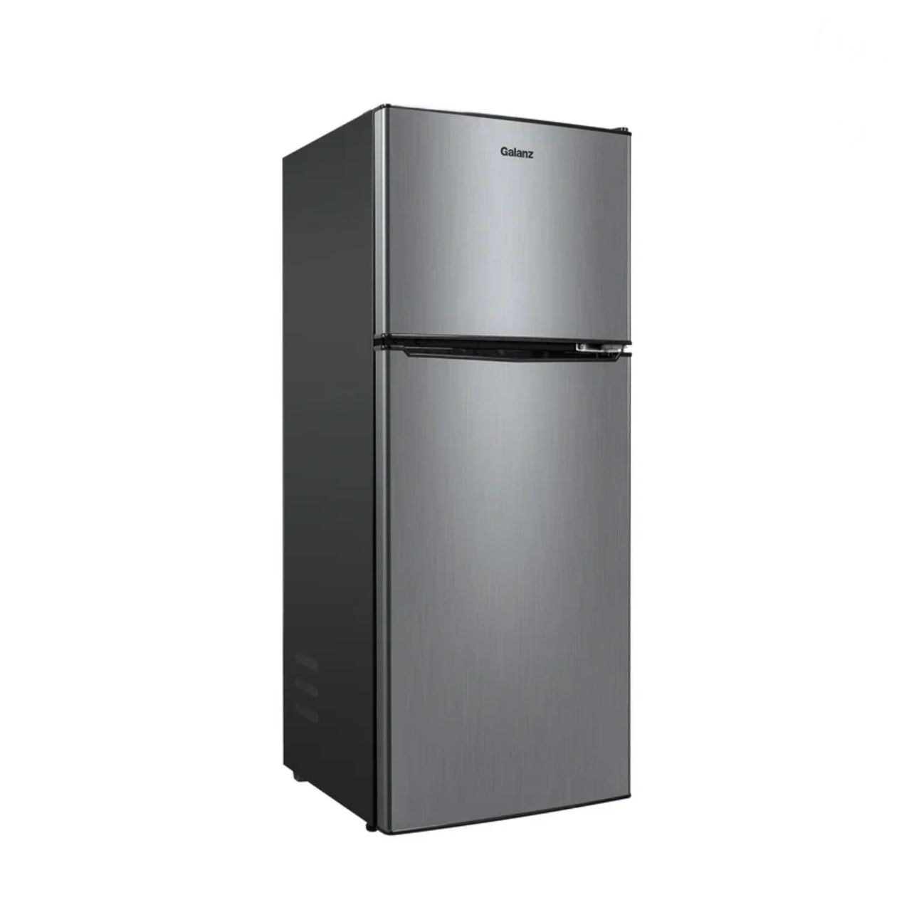 Stainless steel two door mini refrigerator fridge with freezer - NEW