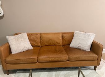 West Elm Hamilton Genuine Leather Sofa
