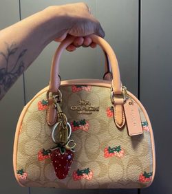 Coach strawberry satchel