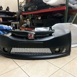 Fits 06-11 Honda Civic Mugen RR Style PP Front Bumper Cover Hard plastic