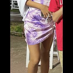Purple Tie Dye Dress