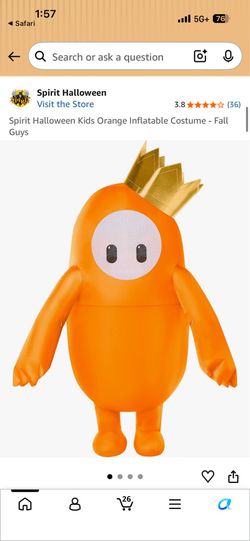 Fall Guys Kids Inflatable Costume