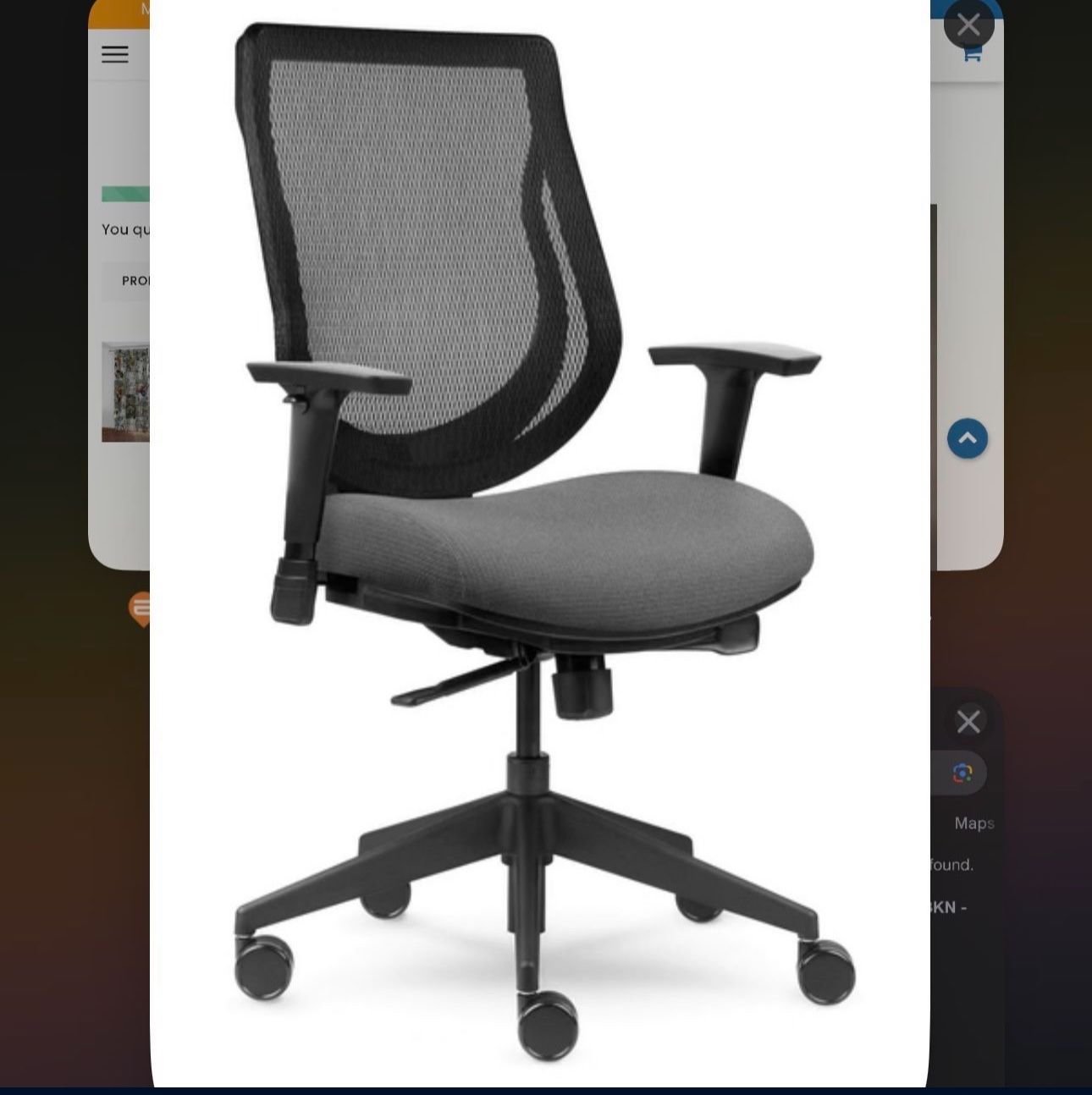 BLACK ERGONOMIC OFFICE DESK CHAIR