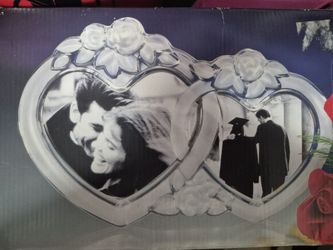 Double Heart Picture Frame