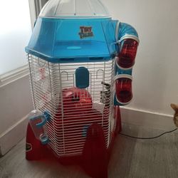 Rocket Pet Hamster Or Mouse  Housing, Includes  Chew Toy, Bedding, Food, Food Dish Water Bottle.