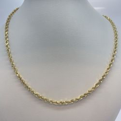 Gold Chain Rope 14K Solid *TAX INCLUDED 