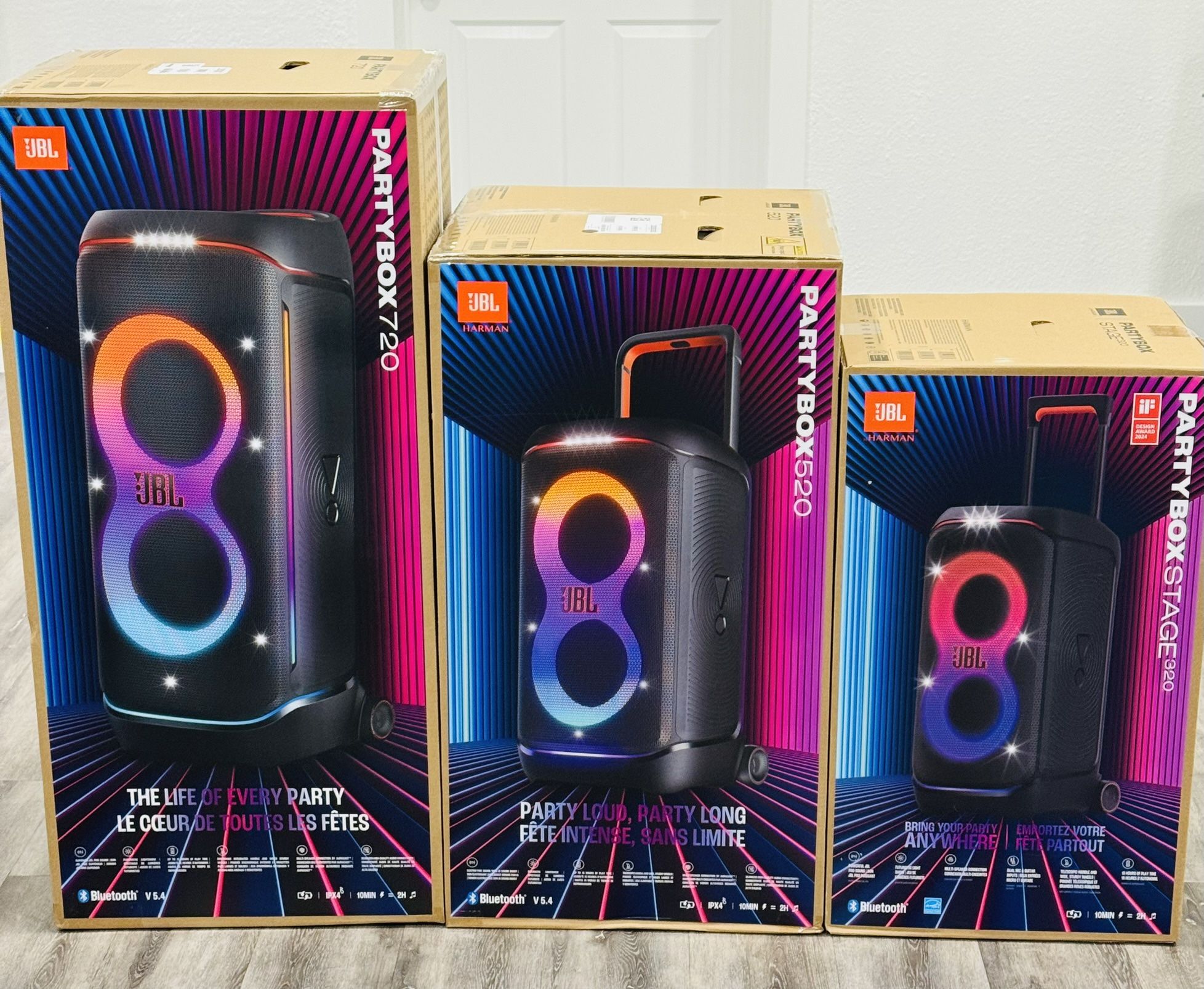 JBL Partybox 720: 820$π΅π΅π΅ JBL Partybox 520: 650$π΅π΅π΅ JBL Partybox 320: 450$π΅π΅π΅