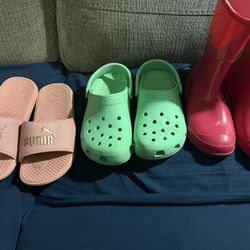 Kids, Crocs, Rain, Boots And Puma  Cool Cat  2.0. Location West Lancaster, CA