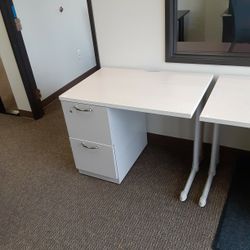 Small Maple Steelcase Desk