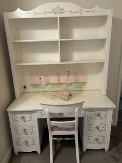 Hand Painted Ballerina Desk