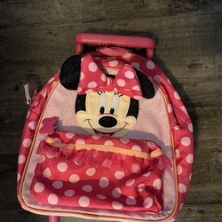 Minnie Mouse, rolling backpack and Bo-Peep backpack!