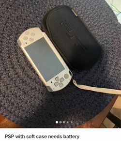 Sony PSP  2001 portable Slim Console and Protective Case Only