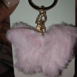 Faux Fur Butterfly Keychain Attachment 