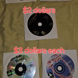 Ps1 Playstation 1 Games $1 $2 $3 Dollars Each 