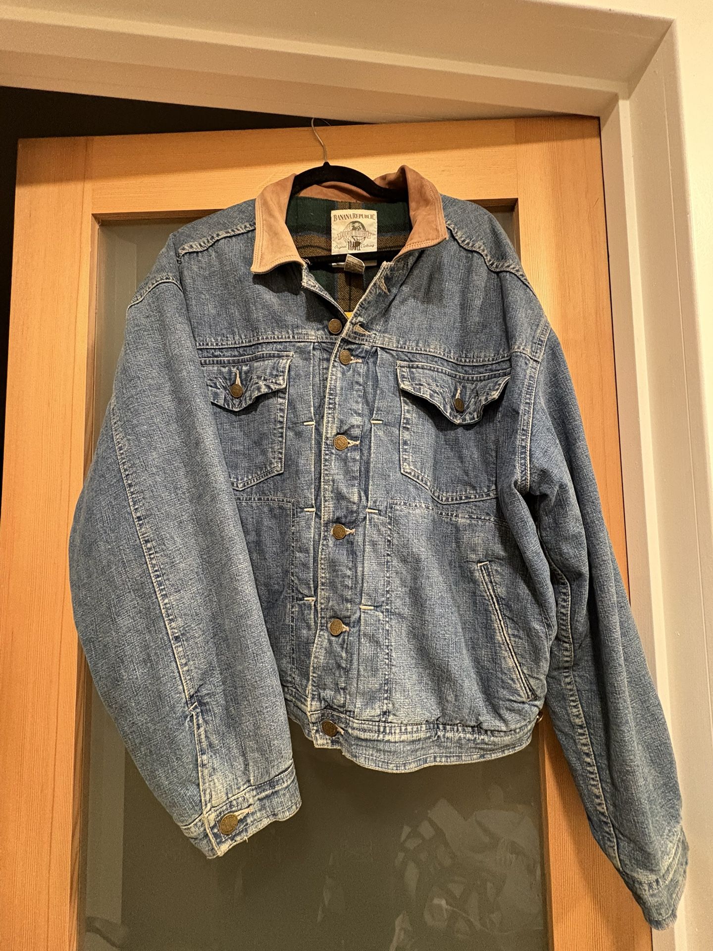 Vintage Men’s Large Denim Jacket Lined