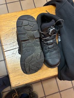 Black Work Boots with BOA Lacing System