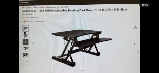 Height adjustable desk riser