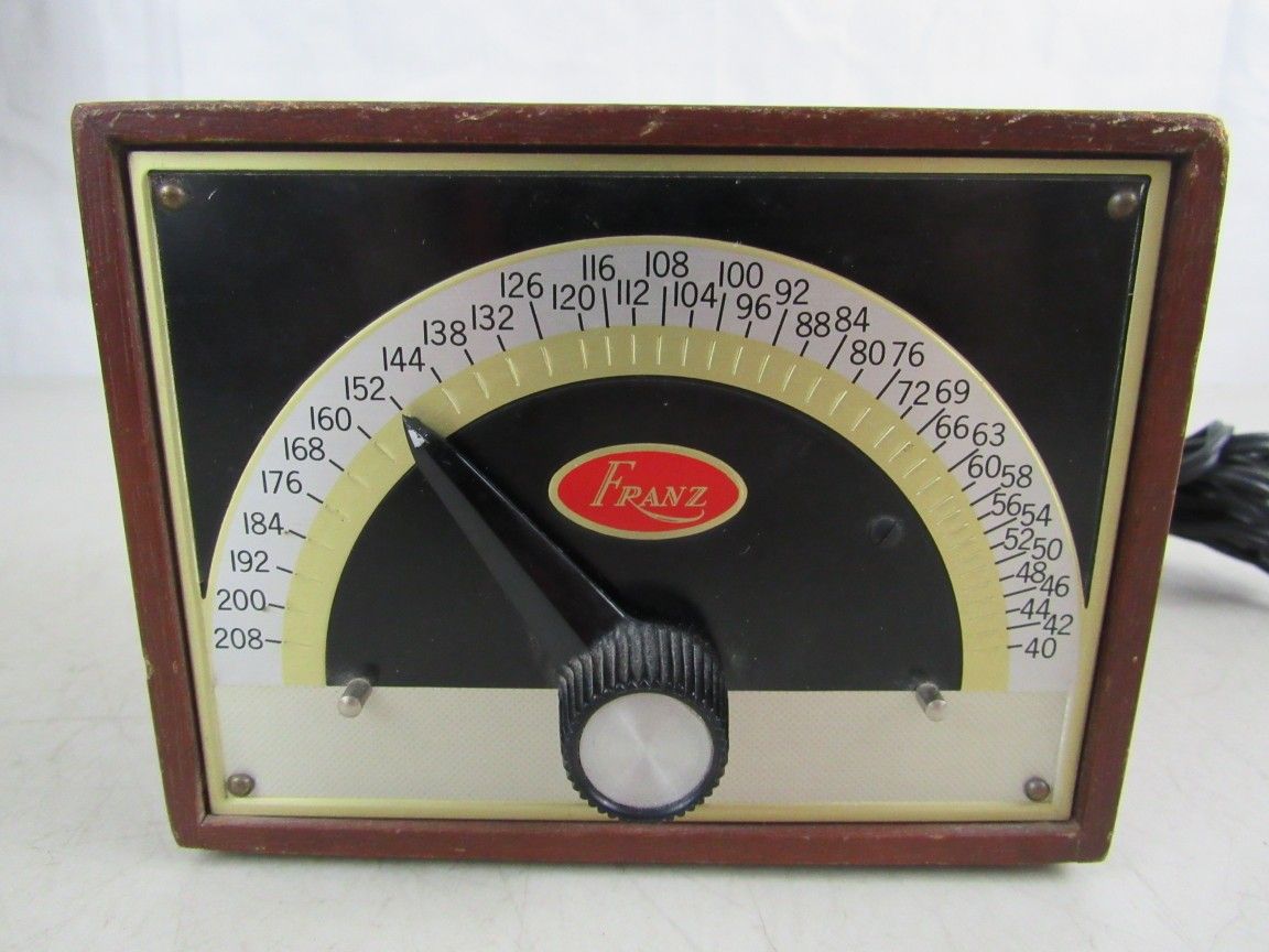 Franz Electric Metronome Model LM-5 Solid Mahogany Tested & Working