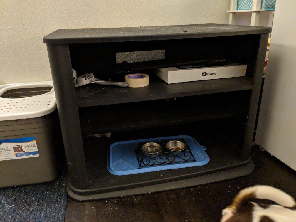 FREE black TV television stand