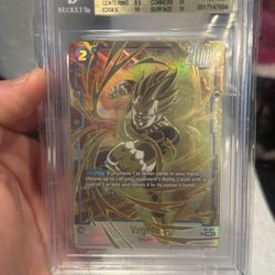 BGS 10 Pristine Dragon Ball Fusion World Celebration Event Winner Vegeta FP-007