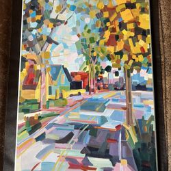 Geometric New England Fall Scene Wall Art - Stupell Industries