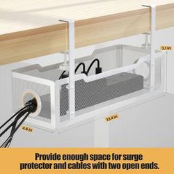 Under Desk Cable Organizer