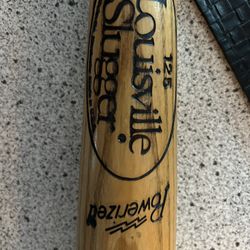 Powerized Wooden Louisville Slugger Baseball Bat Signed Atlanta