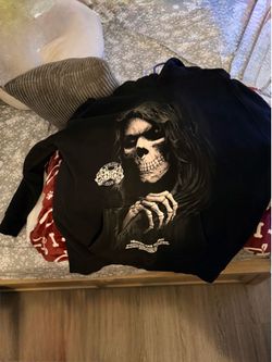 Darc Sport Wolves Grim Reaper Sweater - Size Large
